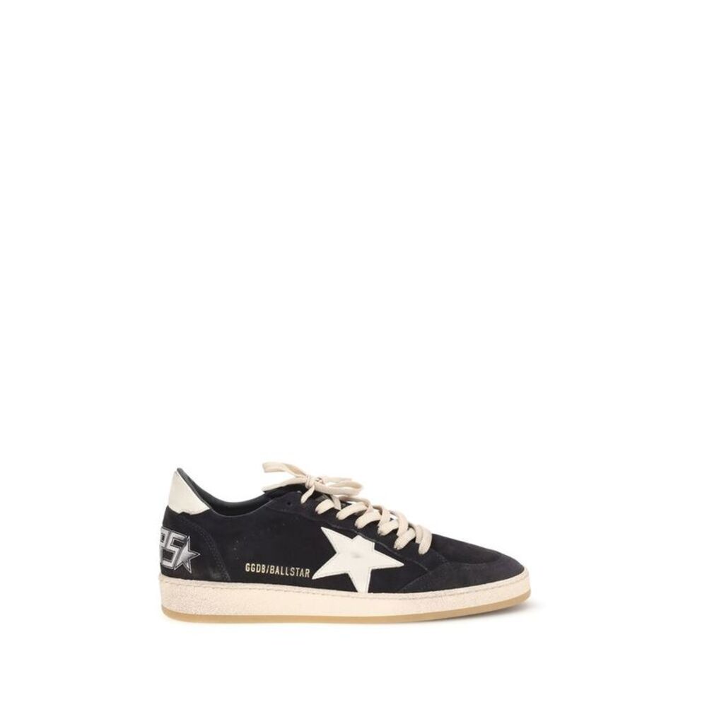 Golden Goose Black Calf Leather Bos Taurus Athletic Men's Sneakers